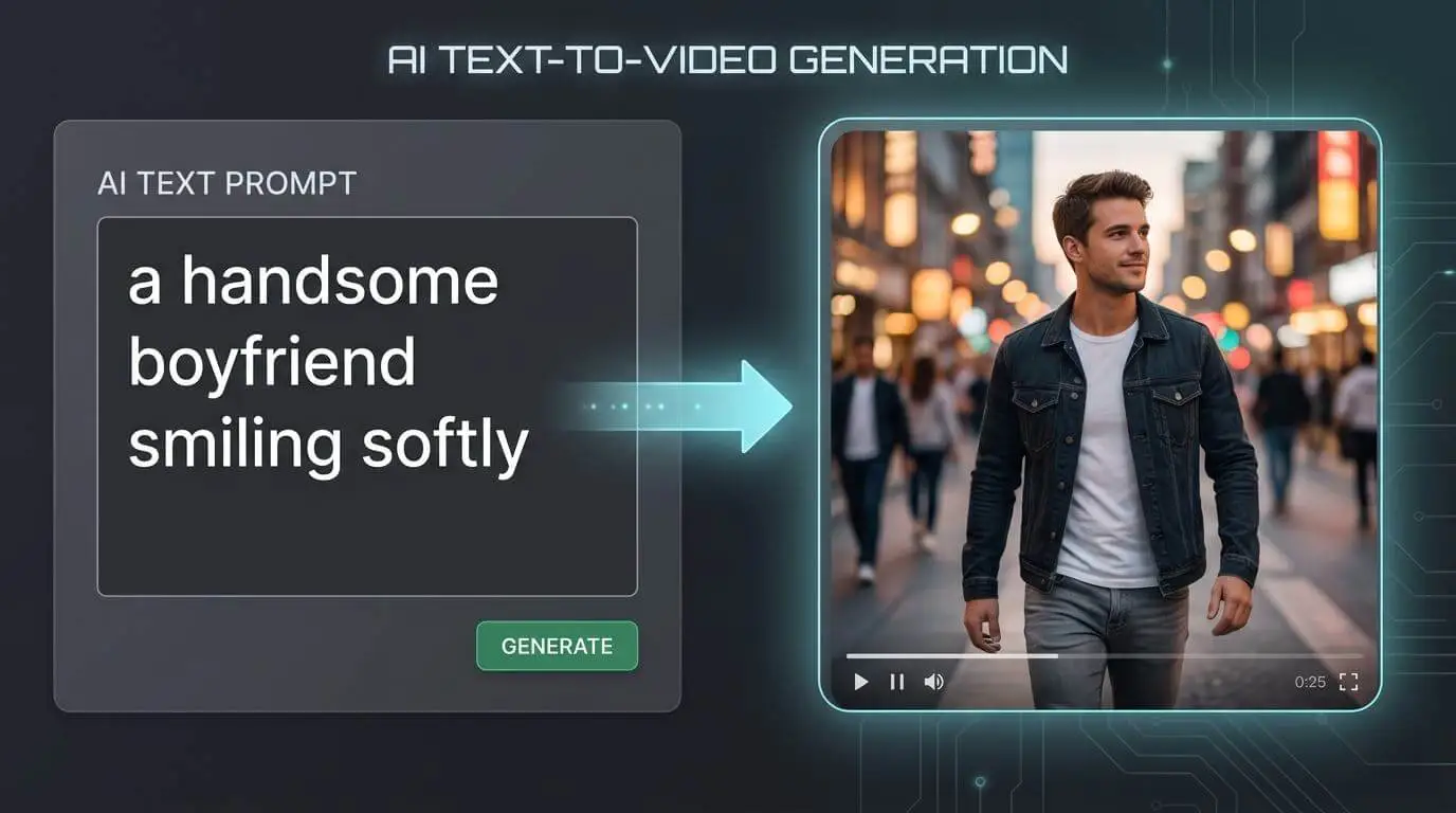 text to ai boyfriend video