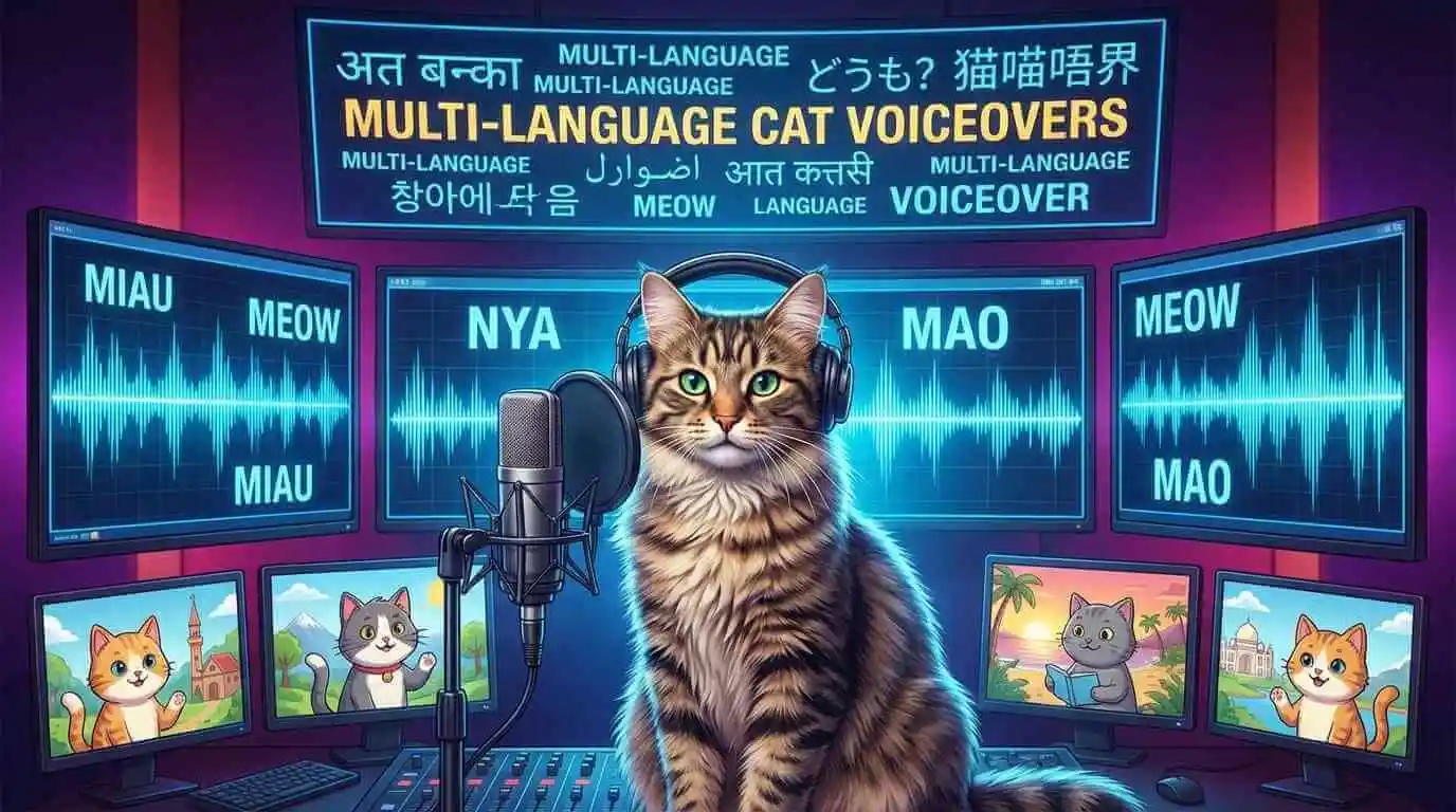 multi language cat voiceovers