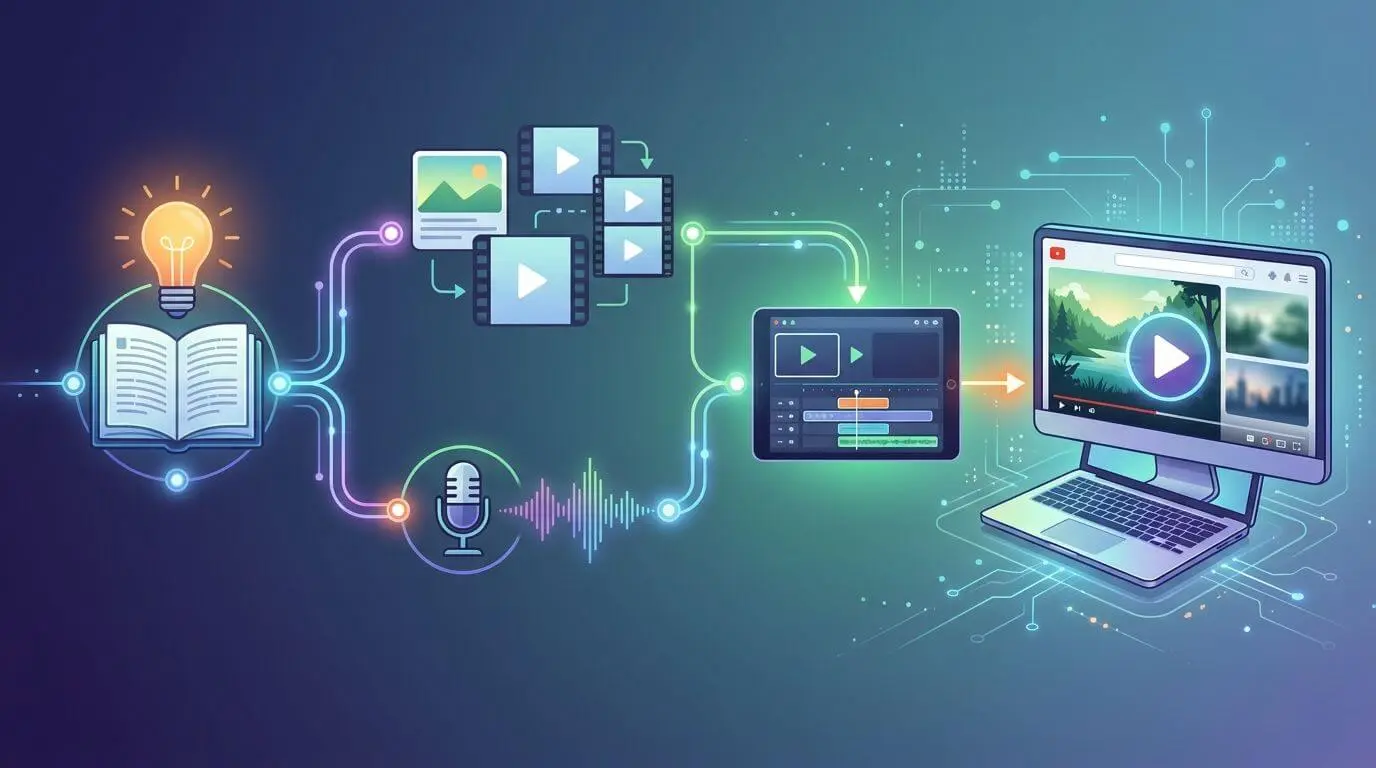 ai workflow for faceless youtube video creation
