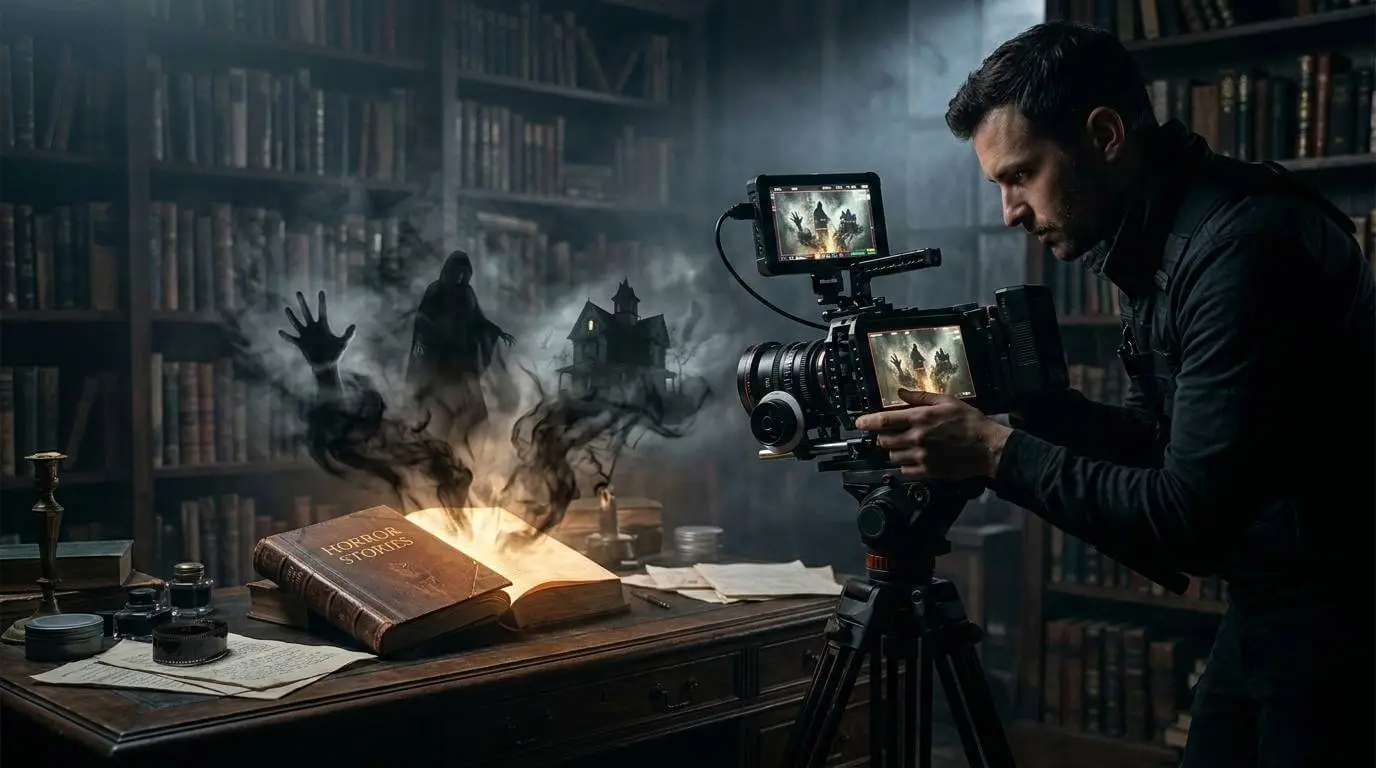 turn horror story into video