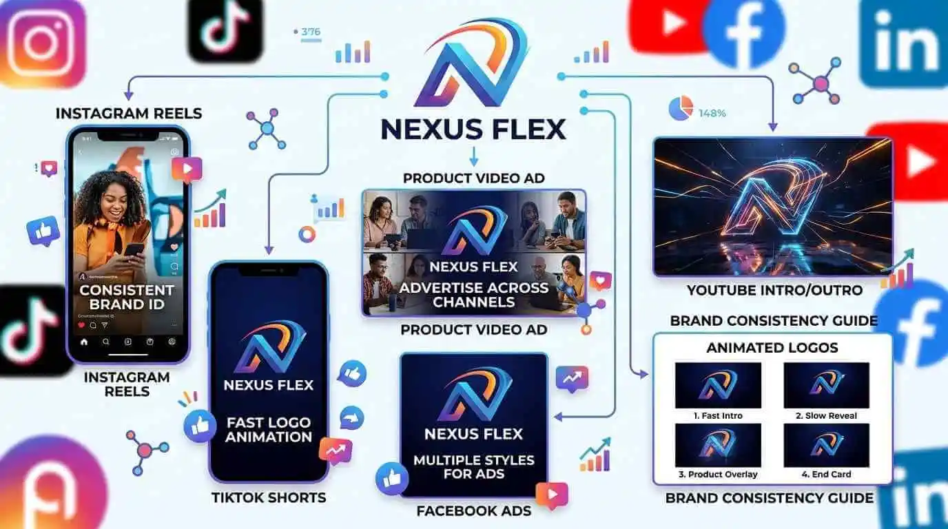 use ai logo animation generator to scale branding for social media