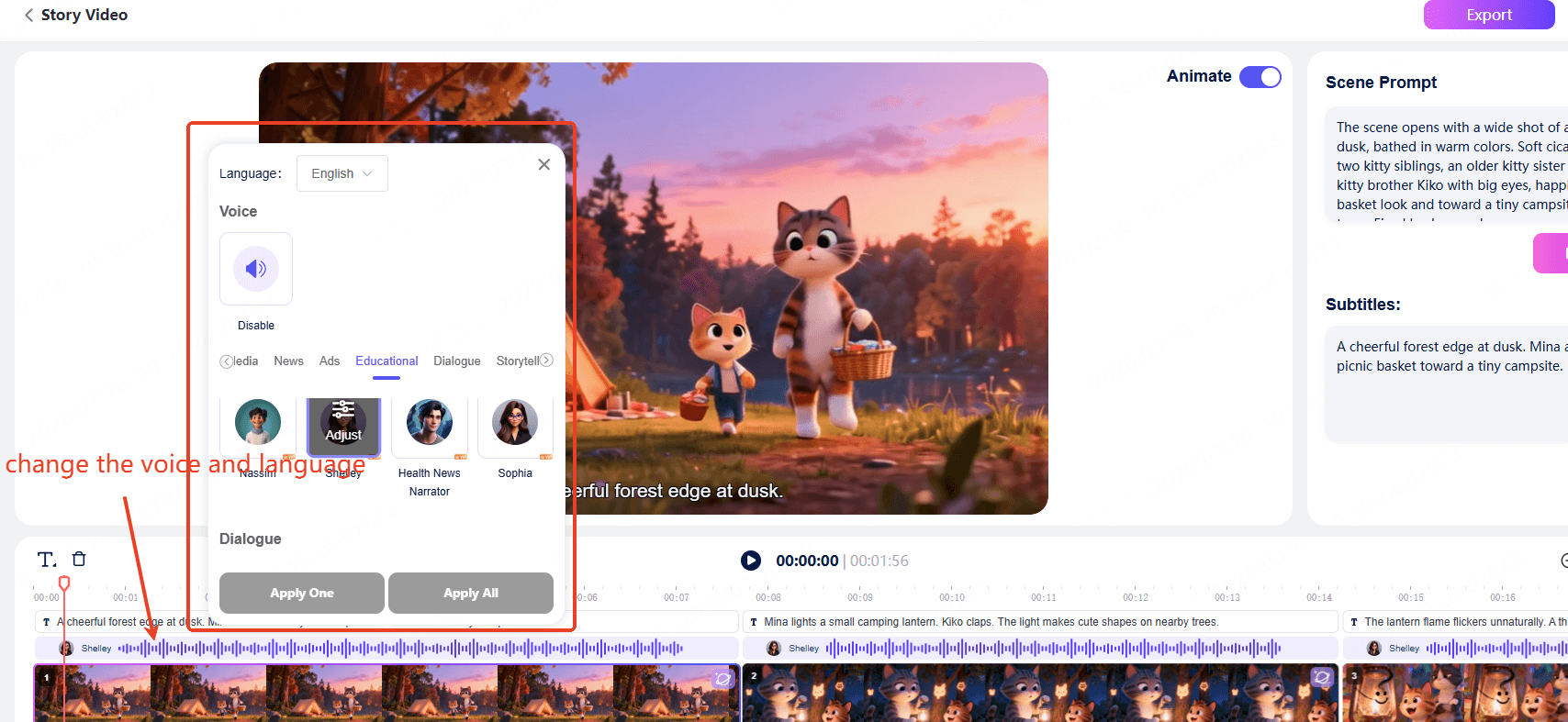 How to Use Novi AI to Create Story Video