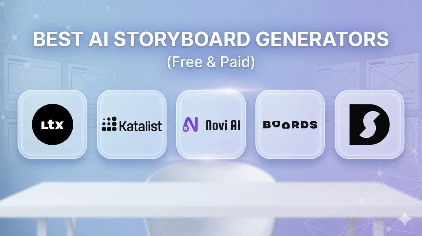 Best 5 AI Storyboard Generators in 2026 (Free & Paid): Honest Comparisons