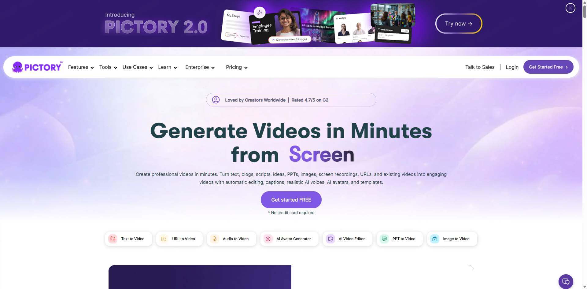invideo ai alternative pictory