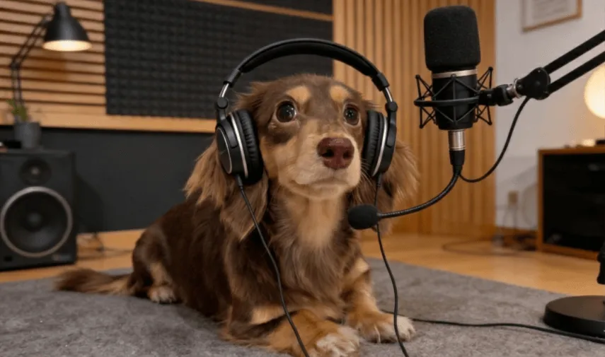 make ai dog podcast for youtube