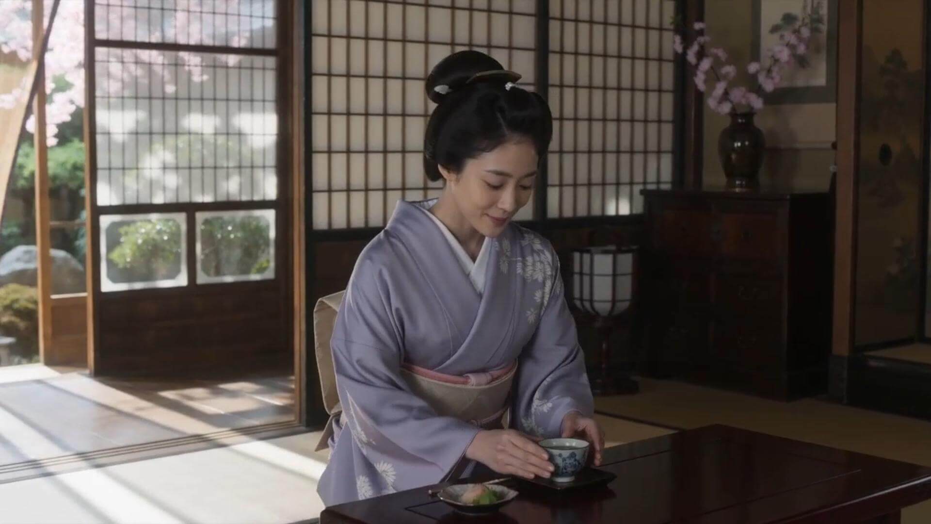 AI茶を飲む女の子